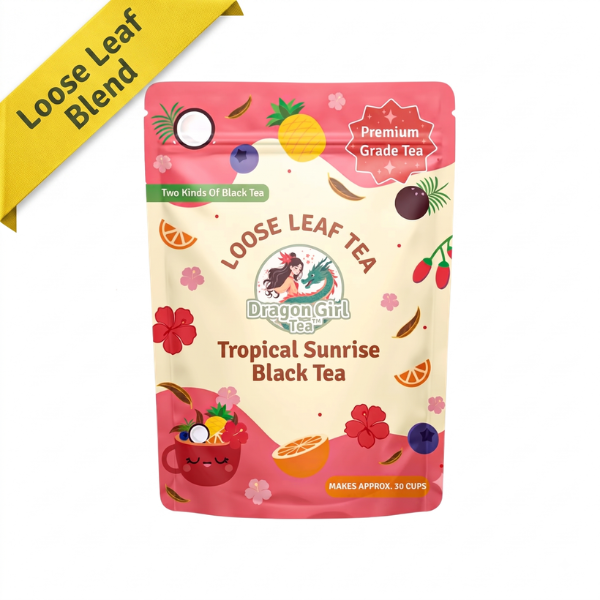 Tropical Sunrise loose leaf black tea – Dragon Girl Tea