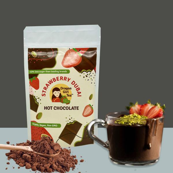 Vegan Strawberry Dubai Hot Chocolate