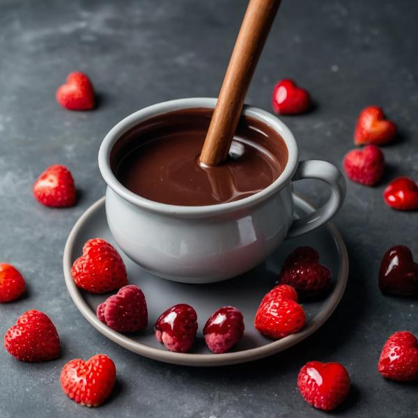 Vegan Strawberry Dubai Hot Chocolate