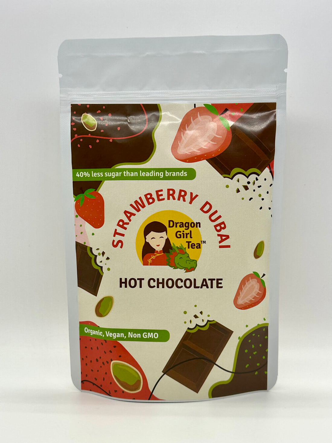 Vegan Strawberry Dubai Hot Chocolate (Organic)
