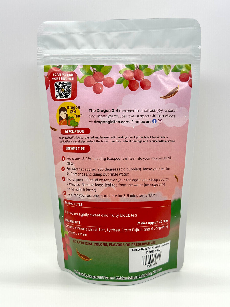 Lychee Black Tea (Organic) - Loose Leaf