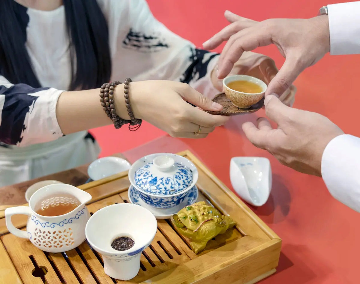 Traditional Chinese Tea Tasting Dragon Girl Tea